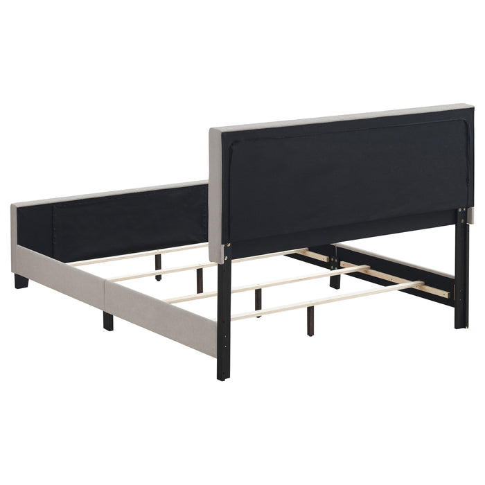 Cama de panel tapizada Fairfield - beige