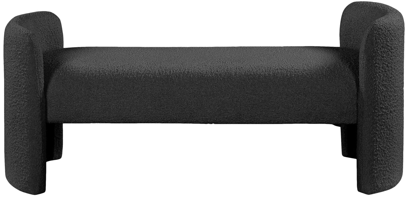 Peyton Boucle Fabric Upholstered Bench