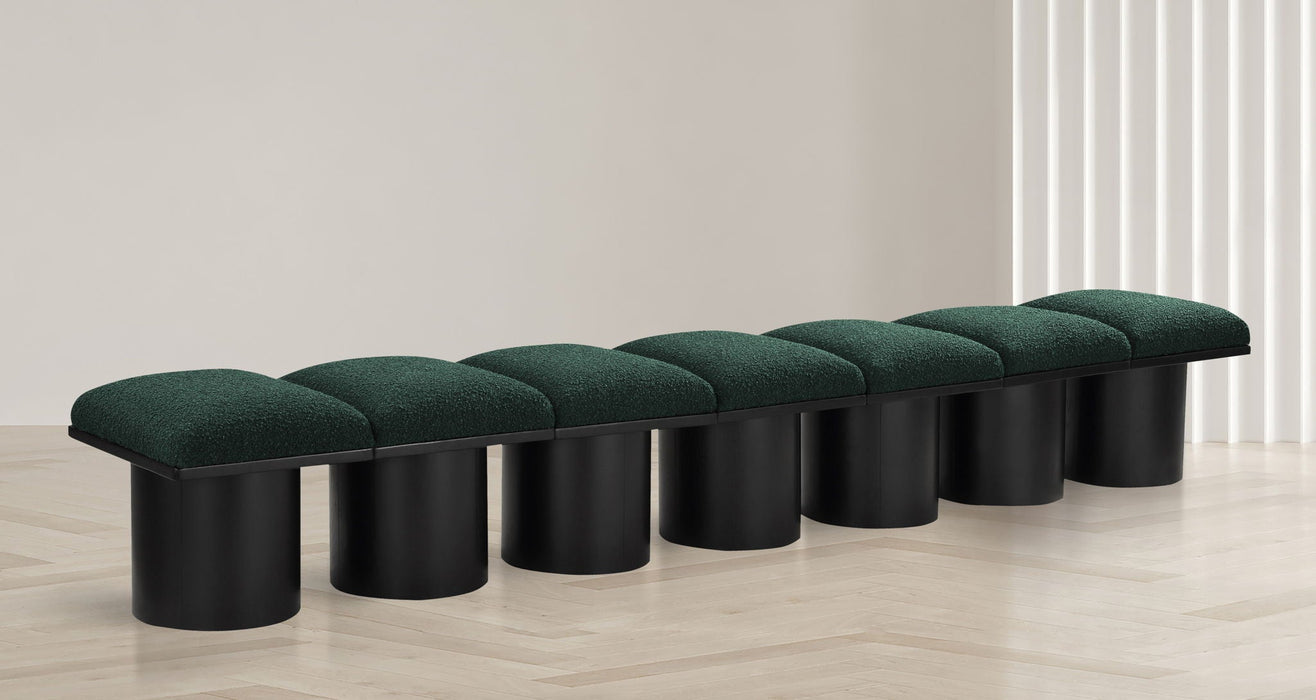 Pavilion Boucle Fabric Upholstered 7pc. Modular Bench