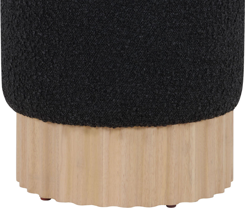 Veranda Boucle Fabric Upholstered Stool
