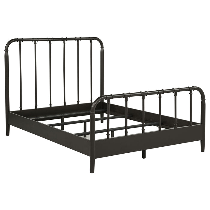 Rocco All Wood Water Pipe Open Frame Bed Dark Bronze