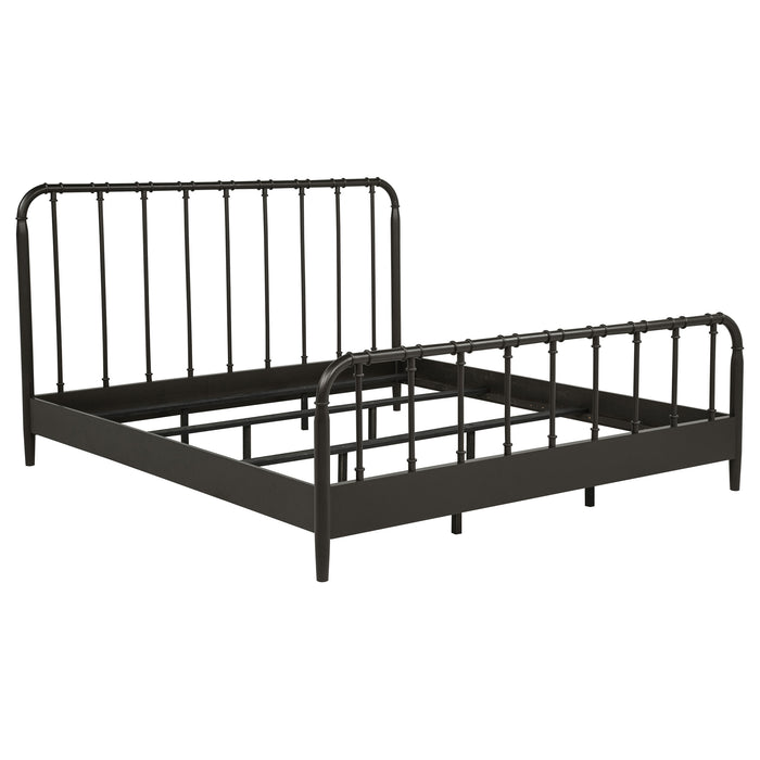 Rocco All Wood Water Pipe Open Frame Bed Dark Bronze