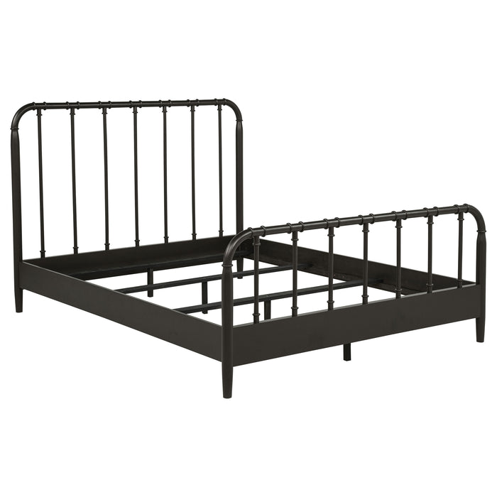 Rocco All Wood Water Pipe Open Frame Bed Dark Bronze