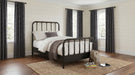 Rocco All Wood Water Pipe Open Frame Bed Dark Bronze