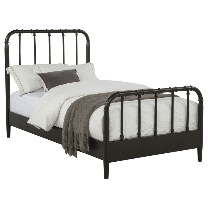 Rocco All Wood Water Pipe Open Frame Bed Dark Bronze