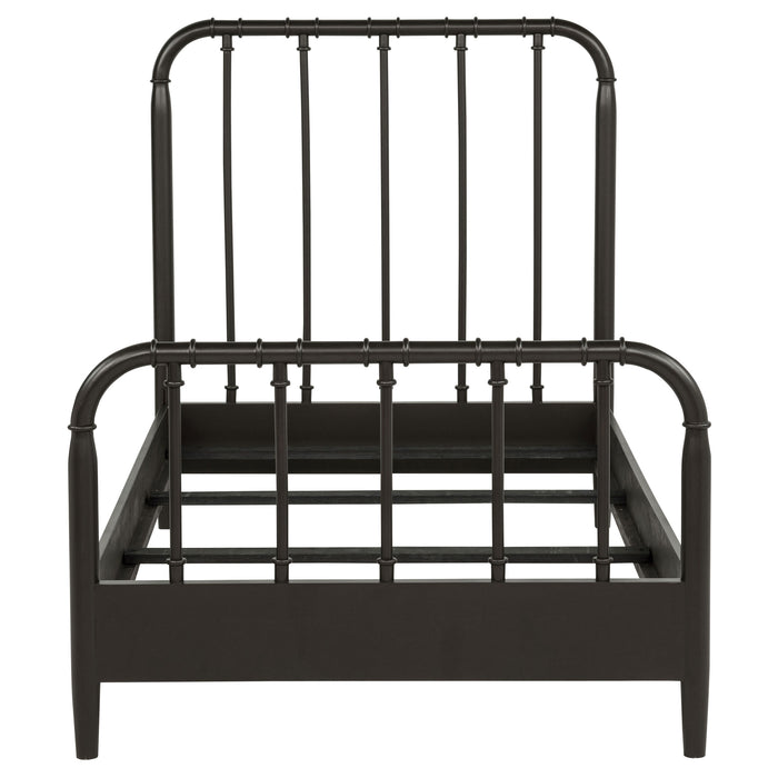Rocco All Wood Water Pipe Open Frame Bed Dark Bronze