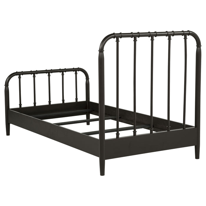 Rocco All Wood Water Pipe Open Frame Bed Dark Bronze