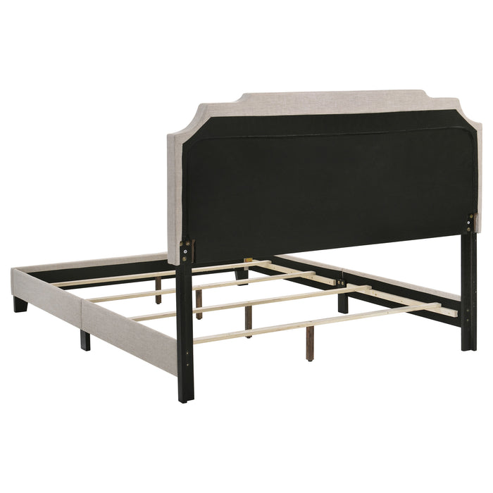 Tamarac Upholstered Panel Bed Beige