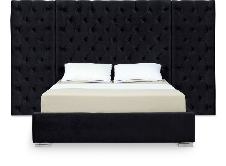 Grande Velvet Upholstered Bed