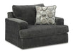 Karinne Loveseat - Black/Gray