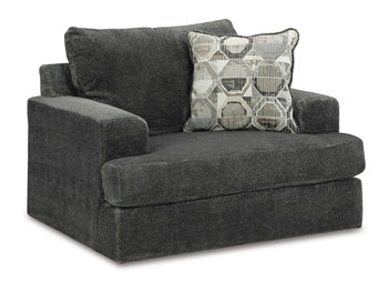 Karinne Loveseat - Black/Gray