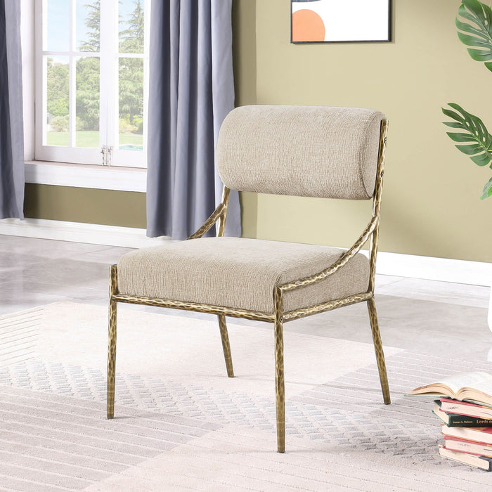 Bastille Chenille Fabric Upholstered Dining Side Chair
