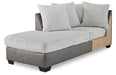 Clairette Court Oversized Accent Ottoman - Black/Gray