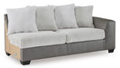 Clairette Court Oversized Accent Ottoman - Black/Gray