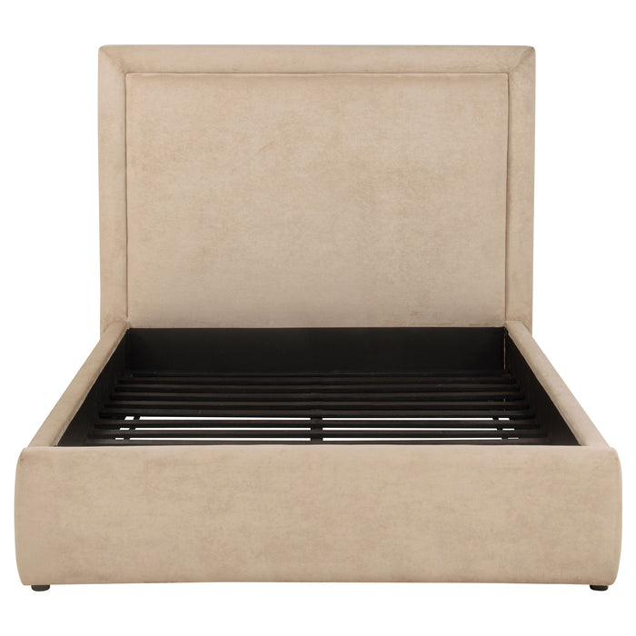 Lawson 54-inch Upholstered Full Platform Bed Light Saddle