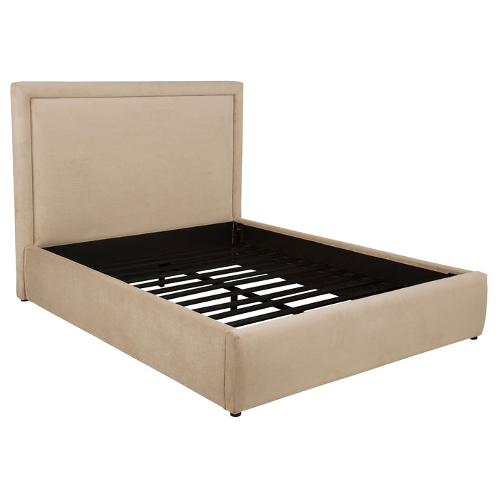 Lawson 54-inch Upholstered Full Platform Bed Light Saddle