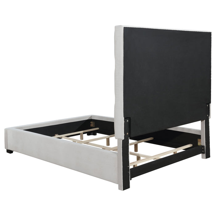 Panes Upholstered Panel Bed