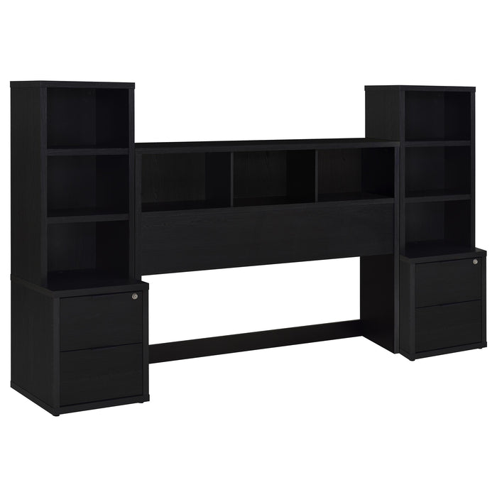 Westpark 3-piece Bedroom Set Bookcase Headboard Black