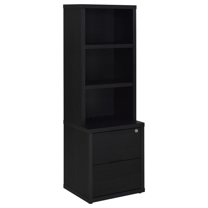 Westpark 3-piece Bedroom Set Bookcase Headboard Black