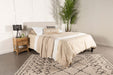 Pirro Upholstered Queen or Full Panel Headboard Sand