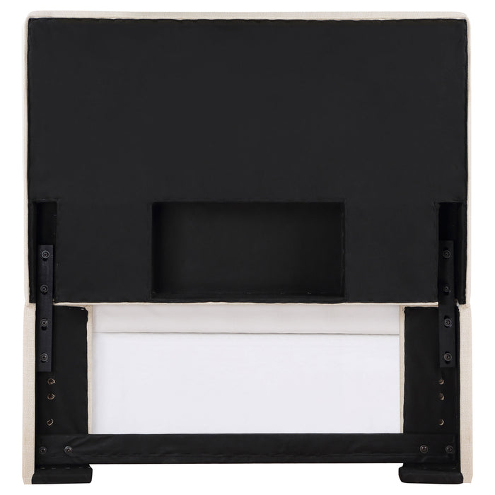 Pirro Upholstered Panel Headboard Sand