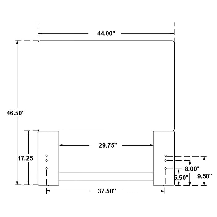 Cabecera de panel tapizada Izzy - arena