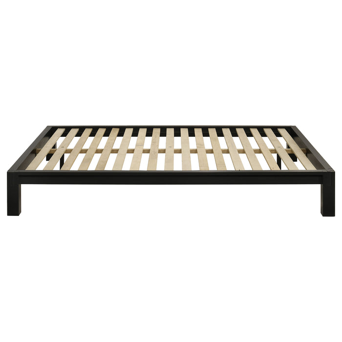 Gislen Easy Assembly Wood Platform Bed Black