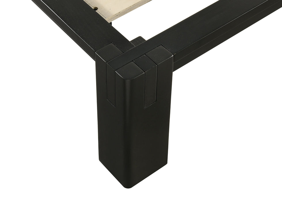 Gislen Easy Assembly Wood Platform Bed Black