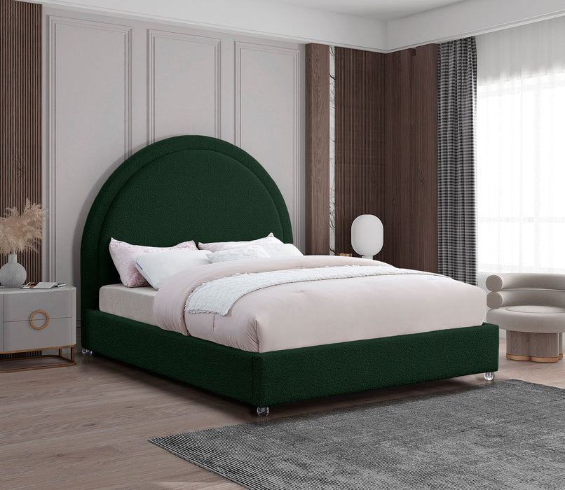 Milo Boucle Fabric Upholstered Bed