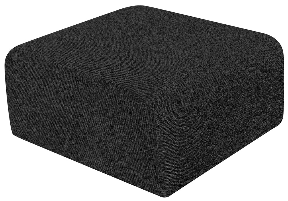 Arc Boucle Fabric Upholstered Modular Ottoman