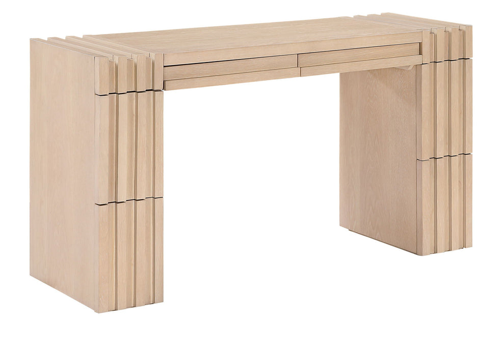 Stanton Oak Veneer And Solid Wood Console Table