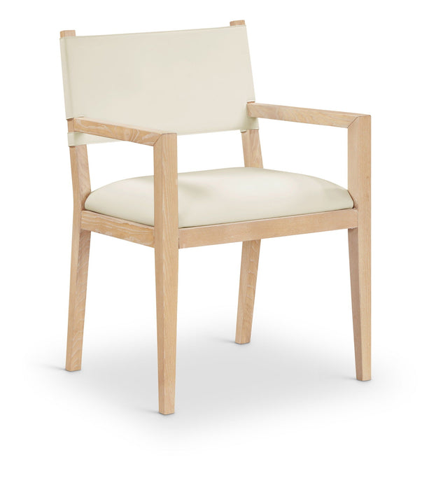 Avon Vegan Leather Dining Arm Chair