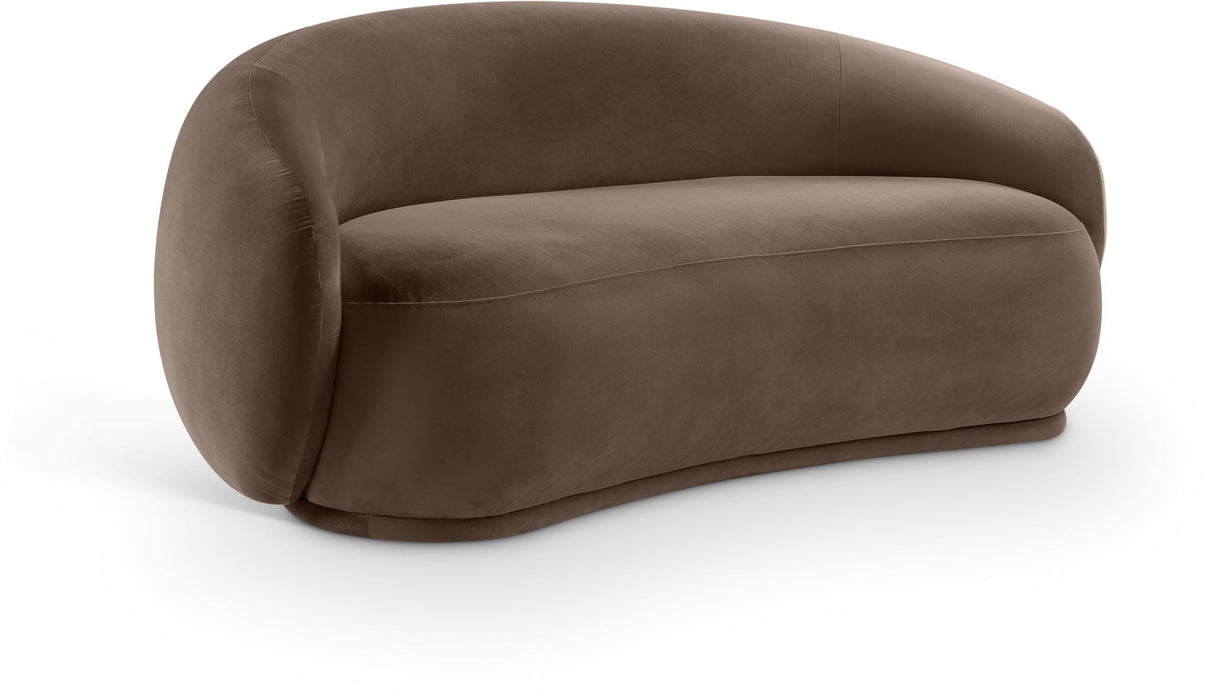 Loveseat tapizado de terciopelo Emery de 77"