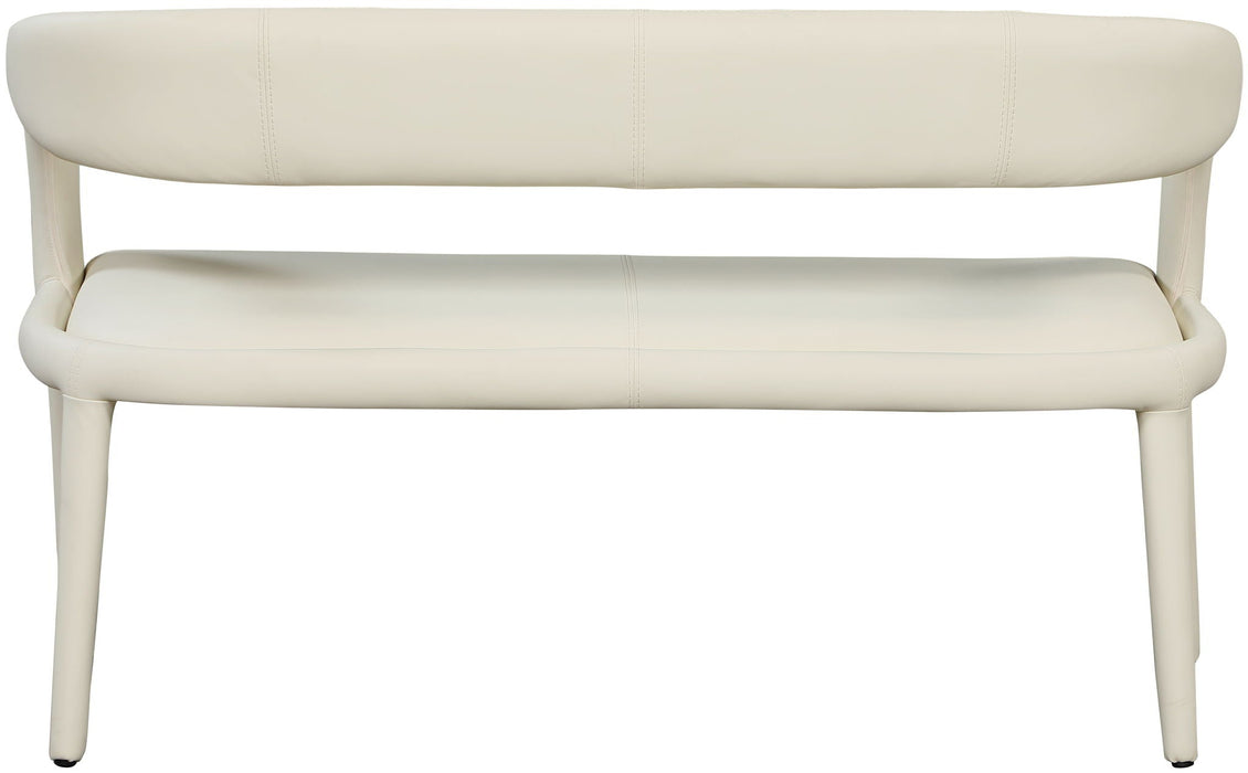 Sylvester Vegan Leather Upholstered Bench