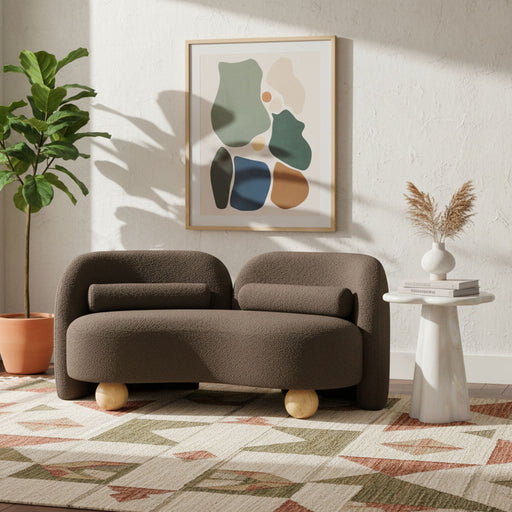Daphne 64" Boucle Fabric Upholstered Loveseat