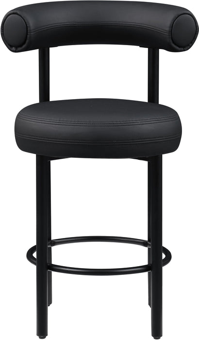 Bordeaux Vegan Leather Upholstered Counter Stool