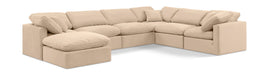 Indulge 140" Velvet Upholstered 7pc. Modular Sectional