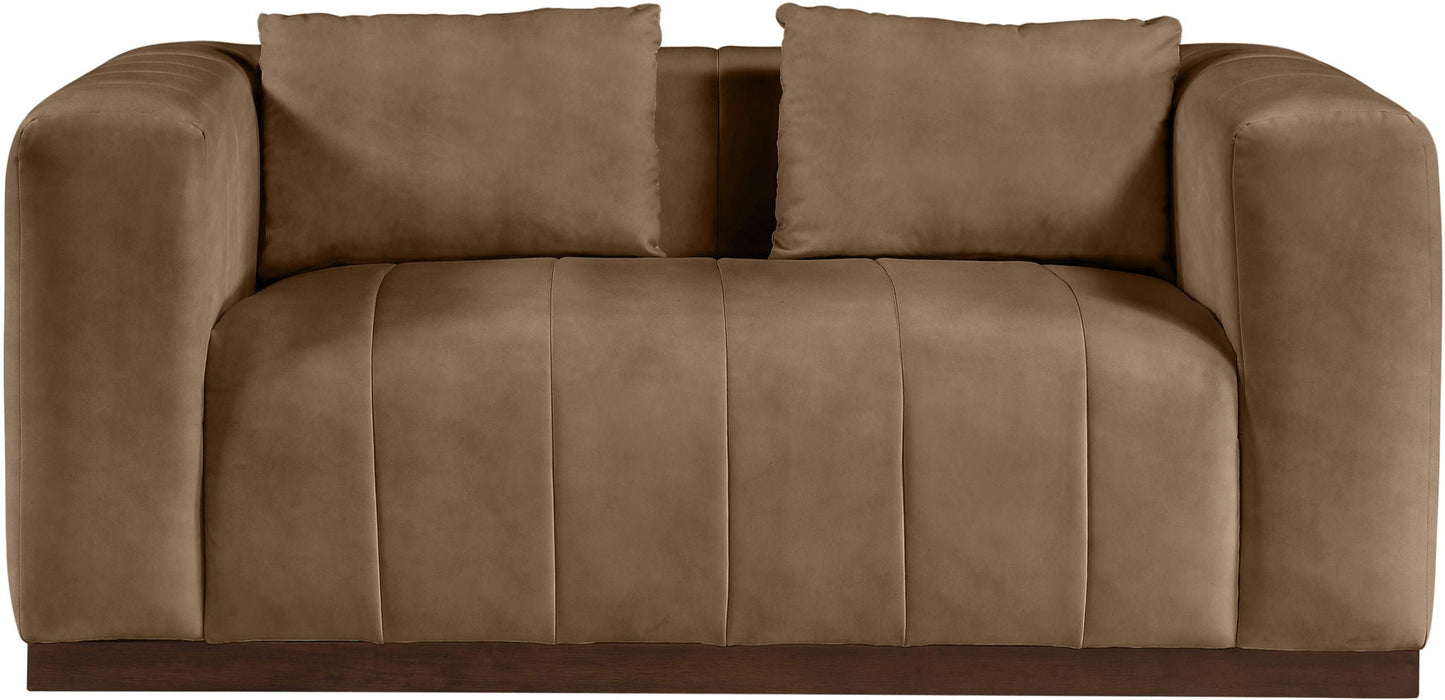 Mallina 67" Vegan Leather Upholstered Loveseat