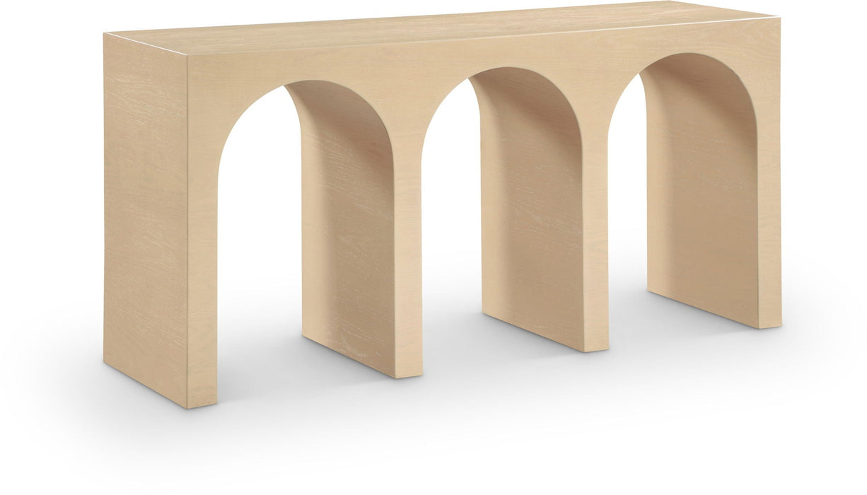 June Oak Wood Console Table
