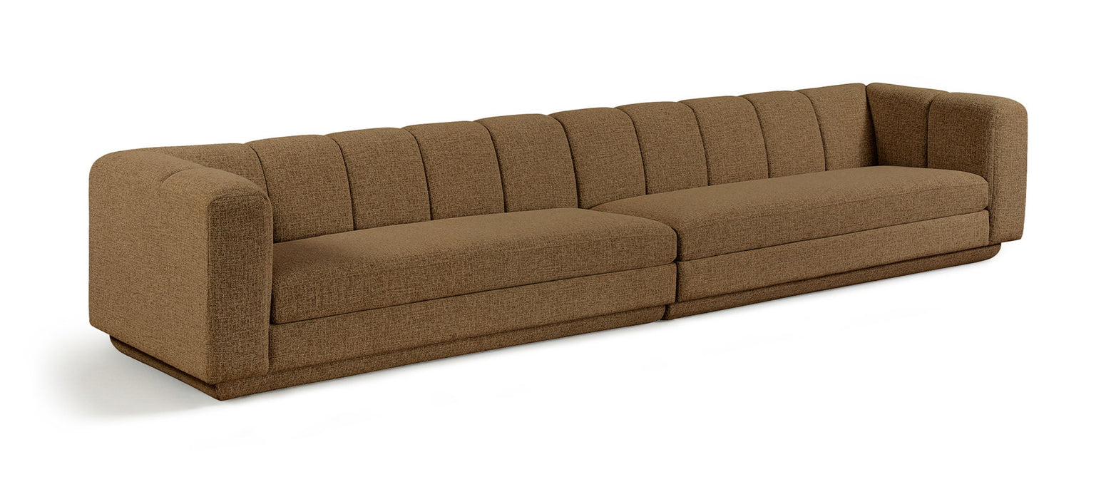 Sofá modular tapizado de tela Modari de 153.5" de 2 piezas