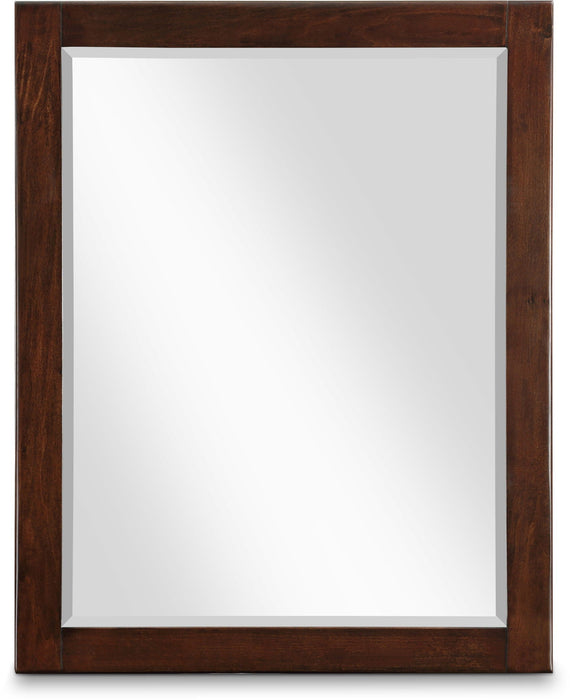 Maxine 31.5" W X 39.5" H Wood Veneer Frame Mirror