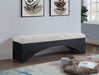 Lawson Velour Fur Fabric Upholstered Bench
