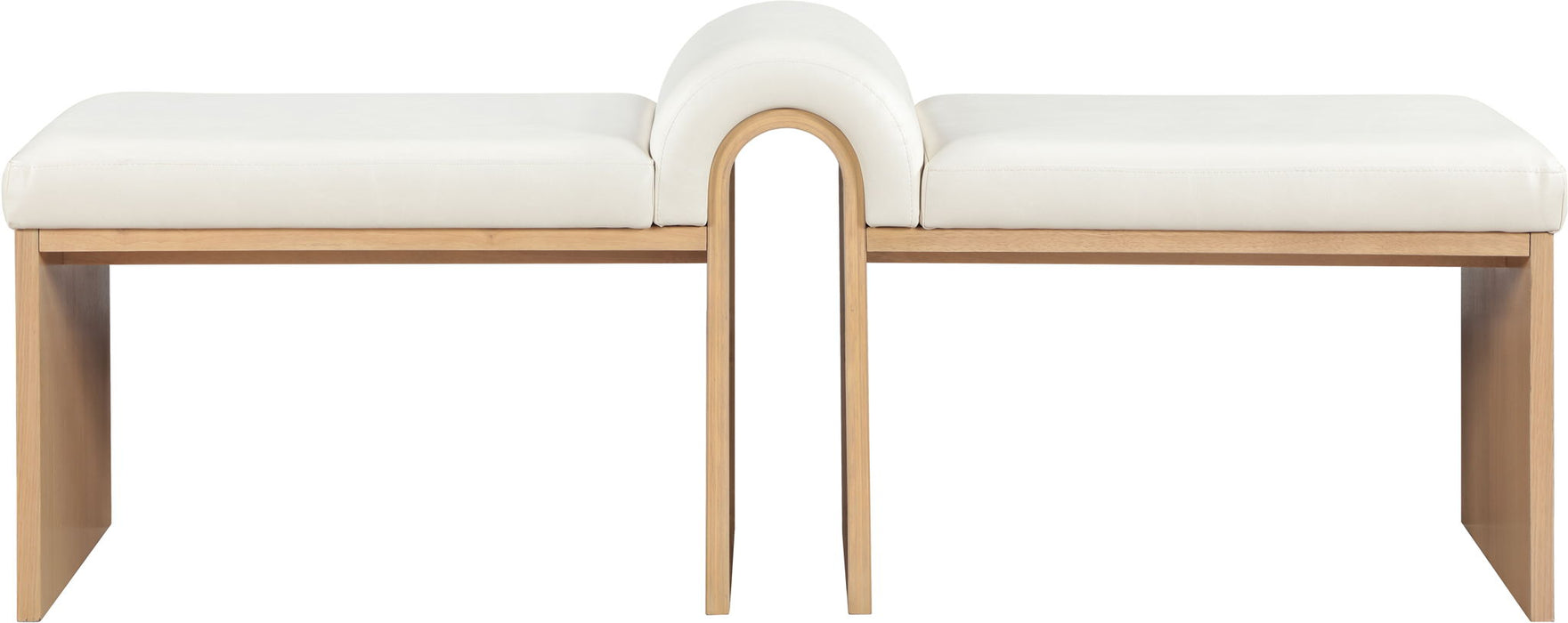 Delphine Vegan Leather Upholstered Bench