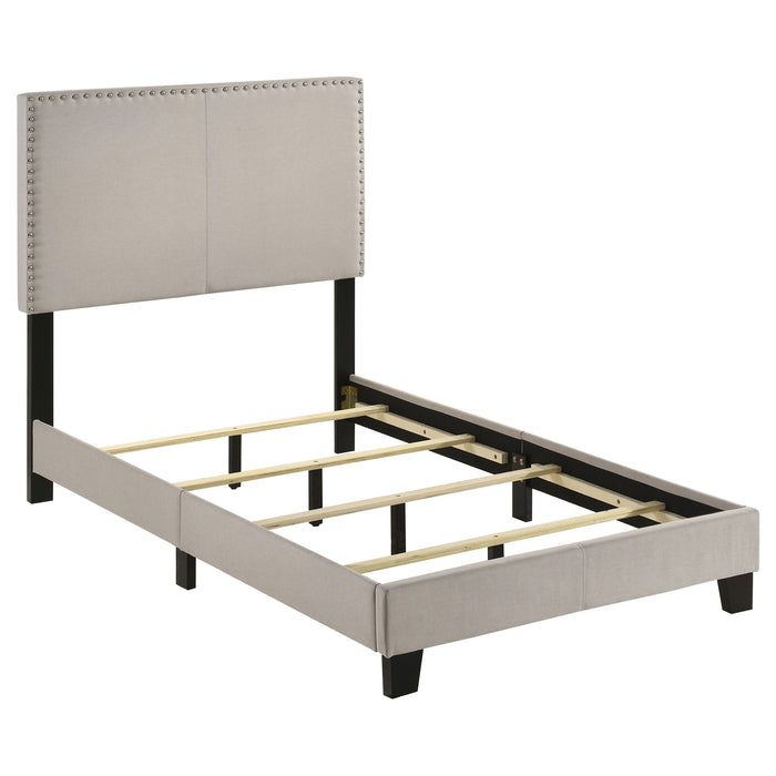 Boyd Upholstered Panel Bed Ivory