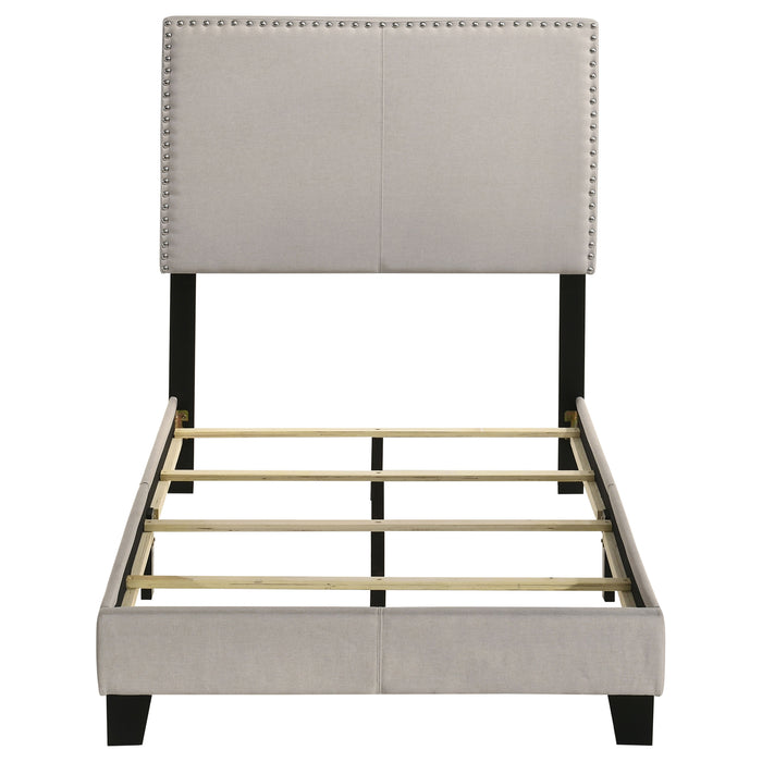 Boyd Upholstered Panel Bed Ivory