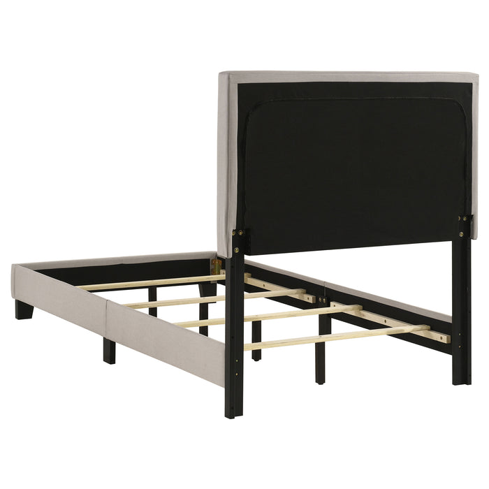 Boyd Upholstered Panel Bed Ivory