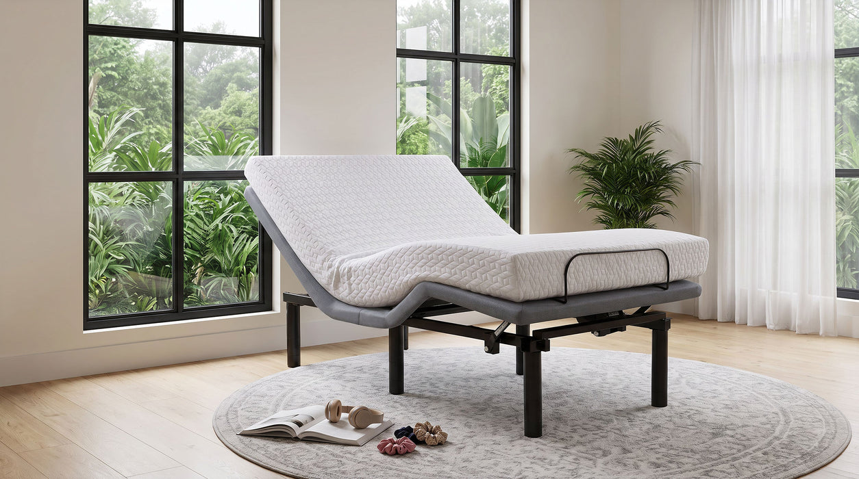 Tasca Dual-Motor Adjustable Bed Base in Black