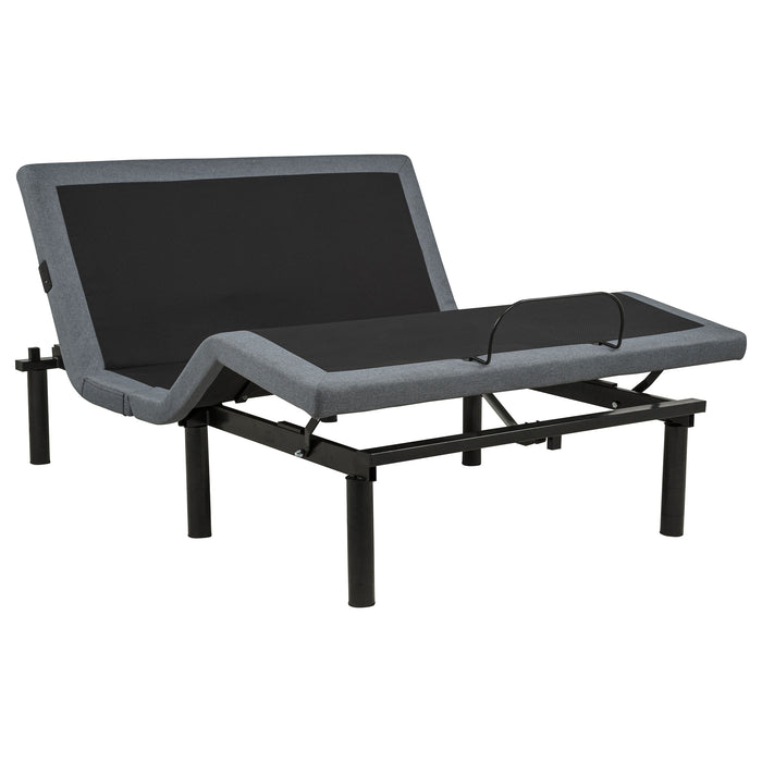 Weston Dual-Motor Massage Adjustable Bed Base in Black and Grey