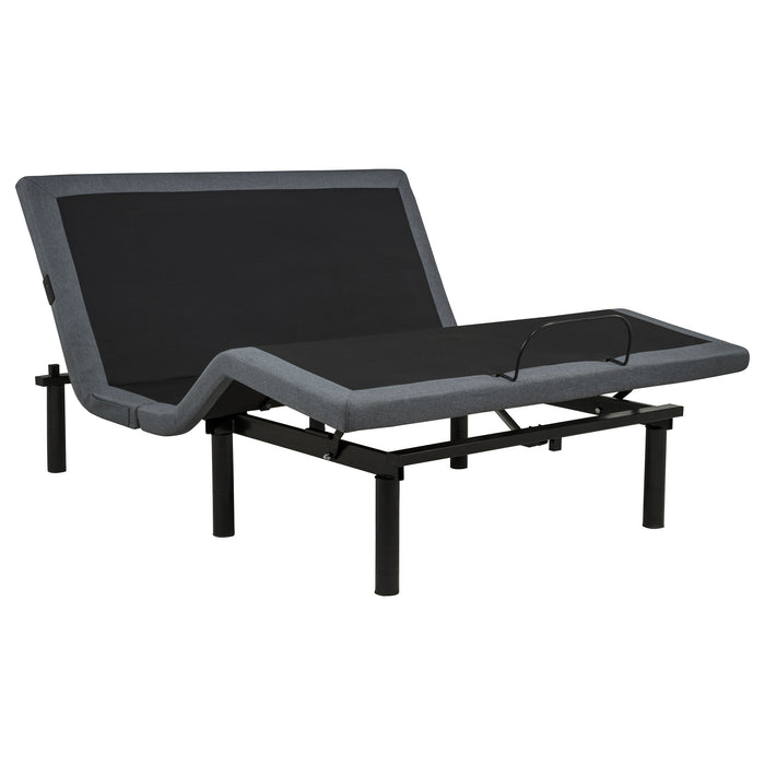 Weston Dual-Motor Massage Adjustable Bed Base in Black and Grey