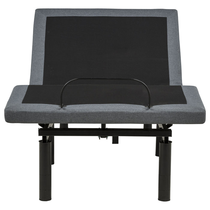 Weston Dual-Motor Massage Adjustable Bed Base in Black and Grey